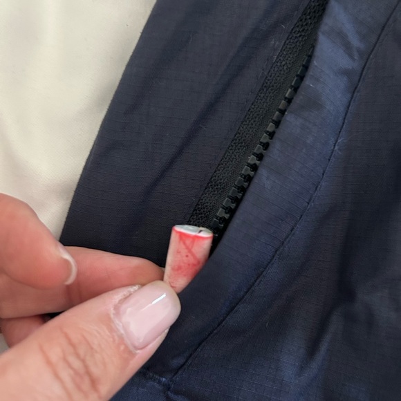 Superdry Womens Pop Zip Hooded Arctic Navy and Red Jacket Size Small - Picture 10 of 14